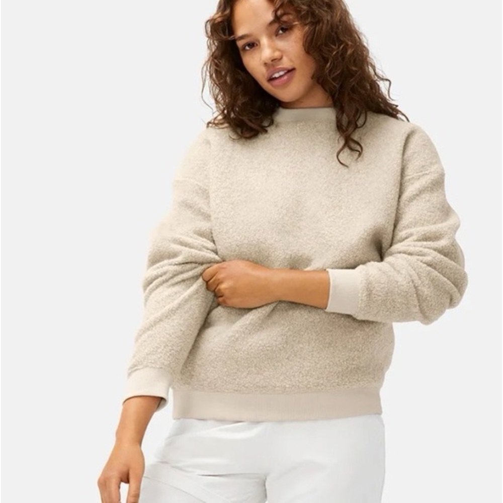 NWOT Outdoor Voices MegaFleece Sweatshirt Oatmeal - Size S